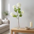 Snowball Artificial Viburnum Branch White Flowers L90cm | Floristik24.co.uk