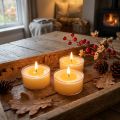 Pure Nature Lights tealights, 10-hour burning time, rapeseed wax candles, 8 pieces | Floristik24.co.uk