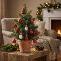 Mini Christmas Decoration Figures and Balls Assorted Glass 3cm 9 Pcs | Floristik24.co.uk
