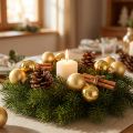 Mini Christmas balls glass gold Ø2.5cm 22 pcs | Floristik24.co.uk