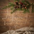 Advent decoration, Christmas decoration star, decorative star jute W20cm 5 pcs | Floristik24.co.uk