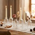 Decorative Bottles Candle Holders Mini Vases Glass H11cm 6 Pcs | Floristik24.co.uk