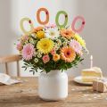 Number plug birthday 0 flower plug wood 27,5cm 16 pcs | Floristik24.co.uk