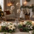 Decorative branch artificial berry branch champagne 46cm | Floristik24.co.uk