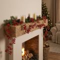 Artificial Hanging Plants Berry Branch Red Green H150cm | Floristik24.co.uk