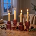Candle holder glass candle holder in Berry H8cm 4 pcs | Floristik24.co.uk