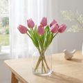 Flower Decoration Tulips Artificial Flowers Purple 20cm 6 Pcs | Floristik24.co.uk