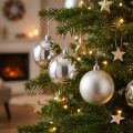 Christmas ball silver Ø10cm 4pcs | Floristik24.co.uk
