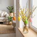 Plastic eggs with dots assorted. 9.5cm 8pcs | Floristik24.co.uk