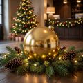 Christmas ball plastic large gold Ø25cm | Floristik24.co.uk