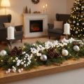 Snowball garland L75cm white | Floristik24.co.uk