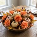 Foam Roses Ø7.5cm Orange, Pack of 18 with Wire Stem for Decorative Use | Floristik24.co.uk