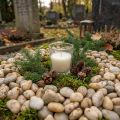 River pebbles natural cream 3-5cm 1kg | Floristik24.co.uk