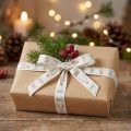 Gift ribbon Christmas Christmas ribbon Hohoho white 15mm 20m | Floristik24.co.uk