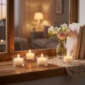 Scented tea lights Fresh Flower scented tea lights white Ø25cm 7h 18 pcs | Floristik24.co.uk