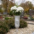 Grave vase polyresin angel motif vase for sticking H29cm | Floristik24.co.uk