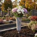 Grave vase Grey Vase to stick