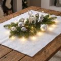 Snow Blanket Artificial Snow White Winter Decor 240×90cm | Floristik24.co.uk