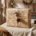 Gift wrap animals forest in brown blue 70cm x 200cm | Floristik24.co.uk
