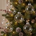 Christmas ball glass Ø6cm clear 24 pcs | Floristik24.co.uk