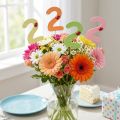 Number plugs birthday 2 flower plugs wood 27,5cm 16 pcs | Floristik24.co.uk