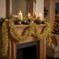 Glamorous Golden Tinsel Garland 270cm – Perfect for festive and elegant decorations | Floristik24.co.uk