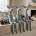 Elk Decorative Edge Sitter H31cm Grey 3 pcs | Floristik24.co.uk