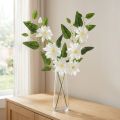 Artificial clematis branch with blossoms for elegant and low-maintenance decoration, 81cm, 2 pieces | Floristik24.co.uk