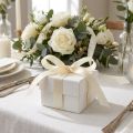 Decorative ribbon gift ribbon cream ribbon selvedge 15mm 3m 10 pcs | Floristik24.co.uk