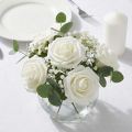 Foam Rose Ø6cm White 27 pcs | Floristik24.co.uk