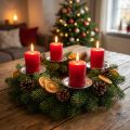 Candle holder with thorn silver Ø8cm 16 pcs | Floristik24.co.uk