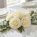 Foam Roses Cream Ø15cm 4 pcs | Floristik24.co.uk