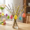 Easter eggs for hanging, assorted colors, 6cm, 12 pieces | Floristik24.co.uk