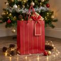 Gift Bag Christmas Bag Red Gold 18×10×23cm 1 pc | Floristik24.co.uk