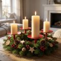 Candle holder for sticking red Ø9cm 4 pcs | Floristik24.co.uk