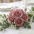 Foam rose Ø7.5cm old pink 18 pcs | Floristik24.co.uk