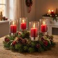 Candle holder for sticking metal/glass Ø5cm H14cm 4 pcs | Floristik24.co.uk