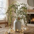 Decorative larch branch with cones, green, winter decoration 93cm, snowy, artificial Christmas branch | Floristik24.co.uk