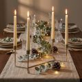 Candlestick for candle tray champagne metal 37 × 17 × 18cm | Floristik24.co.uk