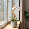Orchid stake, plastic, orange, climbing aid for orchids, H64cm | Floristik24.co.uk