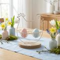 Deco chicken table decoration Easter egg stand metal 16x8.5x20cm | Floristik24.co.uk