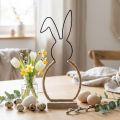 Easter bunny table decoration Easter wire boho decoration bunny 32cm | Floristik24.co.uk
