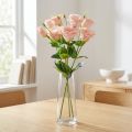 Artificial Eustoma Lisianthus Bundle in Soft Pink - 52cm, Set of 5 Stems | Floristik24.co.uk