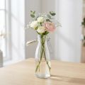 Bottle decorative glass with cap clear Ø7cm 20.5cm | Floristik24.co.uk