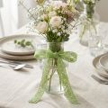 Lace ribbon, decorative ribbon, green, 18mm wide, 20m long | Floristik24.co.uk