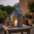 Birdhouse antique grey metal 30x15 cm | Floristik24.co.uk