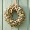 Hay wreath, door wreath, Ø25cm, natural Easter decoration | Floristik24.co.uk