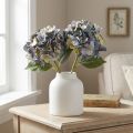 Artificial flowers in blue hydrangea large Ø15cm L58cm 2pcs | Floristik24.co.uk