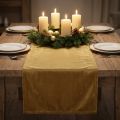 Table ribbon velvet table runner gold brown decorative fabric 28×270cm for table decoration | Floristik24.co.uk