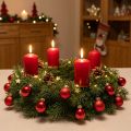 Mini Christmas ball red matte and shiny Ø2.5cm 22 pcs | Floristik24.co.uk